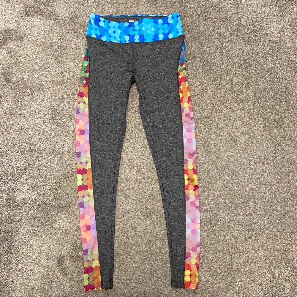 LulaRoe Jordan Multicolored Polka Dot Workout Ankle-Length Leggings